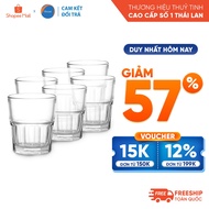 [Return Commitment If Broken] Set of 6 Ocean Centra Rock 200ml glass cups - Genuine