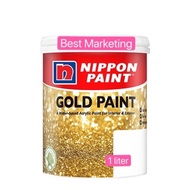 NIPPON PAINT ( Gold Paint ) Acrylic Paint Water Based  / Cat Emas