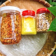Combo 500gr bánh tráng phơi sương+muối tép+bơ vàng+đậu phộng đặc sản bánh tráng tây ninh