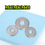 [ZQ-R] Galvanized Flat Washer Round Washer Ultra-Thin Metal Screw Washer M6/M8/M10