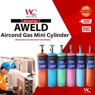 AWELD Aircond Gas R600A/R32/R22/R410A/R134A/R404A with Valve