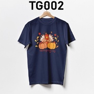 THANKSGIVING TSHIRT PUMPKIN TURKEY MEN COTTON 2XS-2XL SUMMER LOOSE SIZE ROUND NECK SHORT SLEEVE STRE