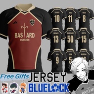 Jersey Anime Cosplay Blue Lock Kaiser Bastard Munchen Isagi Yoichi Men Jersey Sportswear T-shirt Sho