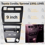 Frame tape head unit android 9 inch Toyota Corolla Sprinter AE101 AE111 1991 - 1996