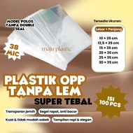OPP PLASTIC GLASS WITHOUT GLUE THICK 10X35 12.5X35 15X35 20X35 25X35 30X35 CONTENTS 100 PCS