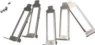 5Pcs Low Profile Brackets with Screws Replacement for Intel E1G44ET E1G44ET2 I340-T4 HP NC365T I350-