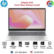 HP 15-FC0025DX 15.6"HD Touch Laptop AMD Ryzen 5-7520U 8GB 256GB SSD AMD W11 (Display Unit)