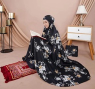 PROMO Mukena Dewasa Motif Bunga Sakura Premium Mukenah Motif Bunga Sakura Terbaru mewah Elegan Muken
