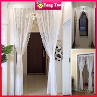 White Lace Window Curtain Door Curtain Living Room Drapes Sperate Curtains Home Decor