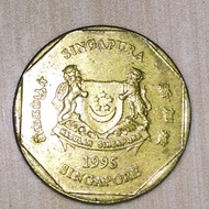 Uang Kuno satu Dolar Singapura