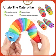 Rainbow Caterpillar Toys Infant Crawling Toys Baby Sensory Toys Adult Kids Decompression Toys Mainan