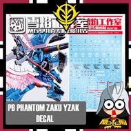 SNOW FLAME DECAL 1/100 PB PHANTOM ZAKU VER YZAK JULE WATERSLIDE DECAL