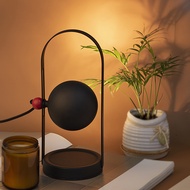 เทียนอุ่นโต๊ะโคมไฟเหล็กหรี่แสงอุ่น GU10 โคมไฟอุ่นเทียนโบราณวินเทจสำหรับห้องนอน