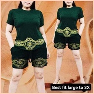 ❈ ☌ ♣ Yayamanin Loose Short Terno Short  fit medium up to 3XL  frame