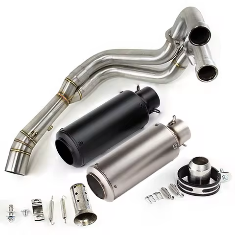 MT 07 FZ 07 Motorcycle Exhaust Full System For SC Project Muffler Slip on Sports Exhaust For Yamaha 