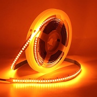 [Nudd70] แถบไฟ LED แสงสีส้ม DC 12V 2835 SMD ตกแต่งในร่ม120 LED/M ริบบิ้นยืดหยุ่นไฟแอลอีดีเส้น5เมตร/ล