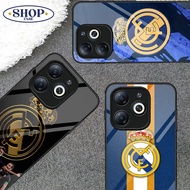 Infinix Hot 40i/Smart 8/8 HD/8 Pro Case - Real Madrid Club Fashion Soft/Hard Glossy Silicone Back Co