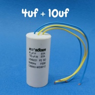 4uf+10uf Capacitor Washing Machine EST-708 est708 khind WM-717 kapasitor Capasitor