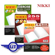 NIKKI Made Book Cover (Clear) Text Book Cover / Exercise Book Cover / A4 Book Cover / Book Wrapper /
