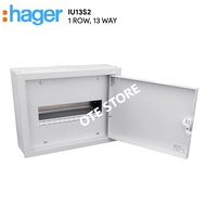 HAGER IU13S 13WAY IP41 METAL DISTRIBUTION BOARD