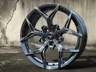 New Car Sport Rim Flow Forming 361Mobilife Wheels 17x7.5J 5x113 ET38 Black Chrome - READY STOCK