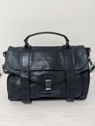 ✨Proenza Schoule PS1 二手精品 黑色全皮兩用斜背包