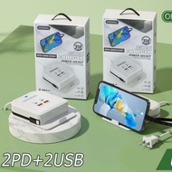 Mobile Phone Holder 4usb Charger Socket Multi-Port PD Fast Charge 5.1A Dual PD Charger Suitable for 