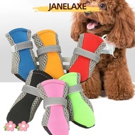 JANELAXE932JN Rain Boots, Waterproof Adjustable Strap Pet Dog Shoes, High Quality Soft Bottom Pet Fo