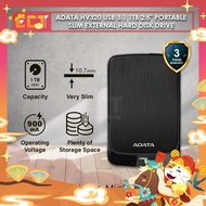 ADATA HV320 USB 3.1 1TB 2.5" Portable Slim External Hard Disk Drive (10.7mm)