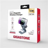 GIGASTONE 三合一 23W折疊式磁吸無線充電座(WP - 9330G)