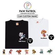 [Dewasa/Kanak-kanak] Baju PAW Patrol Cartoon Anime T-shirt Chase, Rubble, Zuma, Skye Birthday Theme 