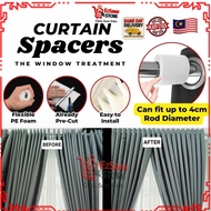 EZSAVER Curtain Spacer Sponge Span Langsir Bulat Nampak Cantik Ripple Eyelet Fold Window Treatment B