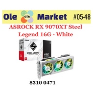 ASROCK RX 9070XT Steel Legend 16G - Dark\White  (******** 3 Years Local Warranty by TECH DYNAMIC PTE