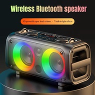 Wireless Bluetooth Audio Speaker Outdoor Portable 120W High-Power Subwoofer Bluetooth Speaker Home Karaoke Speaker With Micropho