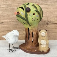 A Lu 熊熊陶燈屋/夜燈/擺飾/手做手繪/贈LED燈條 僅此一件