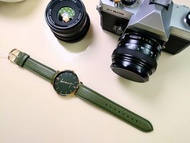 CASIO 綠色皮帶手錶（包郵）