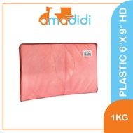 Amadidi 1kg Plastic 6"X9" HD Plastic Bag Plastic Packaging Beg Plastik 塑料袋