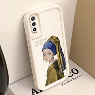 Casing hp for VIVO Y20 Y20s Y20i Y20t Y20G Y12s Y12a Y11s Y30G Y33t Y33s Case Painting Girl Pearl Ea