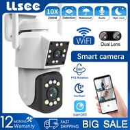 LLSEE 10X Amplified 5MP FHD Wireless CCTV Outdoor Waterproof Camera PTZ Color Night Vision CCTV WIFI Security Camera