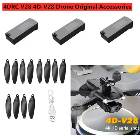 4D-V28 4DRC V28 RC Drone Battery 3.7V 1800mAh battery/Propeller/USB for 4DRC V28 Drone Accessories 4
