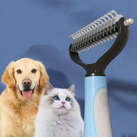 New Professional Pet Cat Hair Removal Comb Brush Dog Grooming Shedding Tools Puppy Hair Shedding Tri