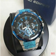 Casio solar watch ♠-Casi0 EDIFICE EFR-554D-1A9V All Funection Men's Jam Tangan WR 100M