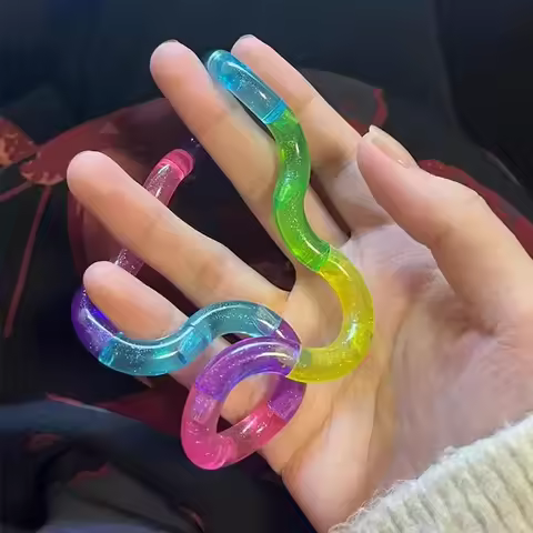 Versatile Twist Music for Children Crystal Transparent Versatile Twist Rope for Puzzle and Stress Re