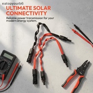 eatopyourb6] Flat Solar Cable Extension 12AWG 10AWG Heavy Duty 4mm2 6mm2 Secure Connection for Rooft