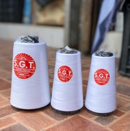 SGT Thread Spun Polyester Pure White Sewing  ThreadTkt. 120 by LaSuerteApparel