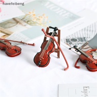 havefeibeng 1/12 Dollhouse Mini Musical Instrument Model Classical Guitar Violin For Doll PH
