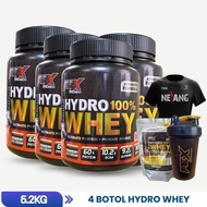 [SUPER DUPER JIMAT] 4 BOTOL HYDRO WHEY FEX NUTRITION 5.2KG - SUSU PROTEIN UTK BESAR OTOT