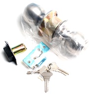 Door Cylindrical Knob Set Door Lockset Round Door Lock Stainless Steel Lock 8300SS 1Set