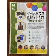 Dark Transfer Paper 3.0 High Quality 50pcs Itech Brand