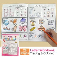 Buku Latihan Abjad Inggeris Abjad Mewarna Perkataan Bahasa Inggeris Pembelajaran Kanak-kanak A-Z Abj